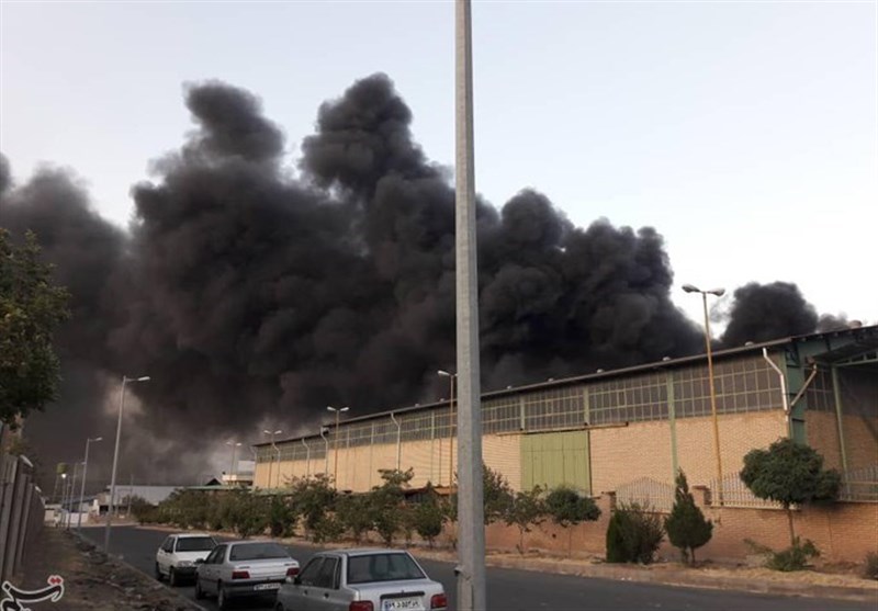 آخرین جزییات از آتش سوزی یک واحد بزرگ صنعتی در اشتهارد