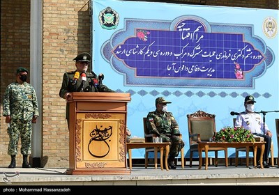 امیرمحمد‌ حسن دادرس جانشین فرمانده کل ارتش در افتتاحیه سال تحصیلی دانشگاه فرماندهی ارتش - دافوس