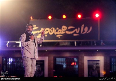 روایتگری حاج حسین یکتا در مراسم شب های پر ستاره در گلزار شهدا