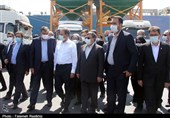 بازدید معاون اول رئیس جمهور از اسکله شهید رجایی + تصاویر