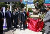 سردیس شهید "فرامرز عباسی" در مشهد مقدس رونمایی شد