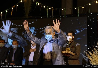 مجید انتظامی در اختتامیه جشنواره فیلم مقاومت