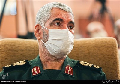 سردار علی فضلی جانشین معاون هماهنگ‌کننده سپاه در آئین وقف کتب دانشگاه های سپاه پاسداران