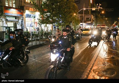 ماموران نیروی انتظامی تهران بزرگ در اجرای طرح پاکسازی پارک ها و بوستان ها از اراذل و اوباش