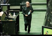 سرلشکر پاسدار حسین سلامی فرمانده کل سپاه در جلسه علنی مجلس شورای اسلامی