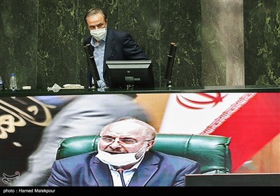 علیرضا رزم حسینی وزیر پیشنهادی صنعت، معدن و تجارت در جلسه علنی مجلس شورای اسلامی