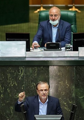 سخنرانی علیرضا رزم حسینی وزیر پیشنهادی صنعت، معدن و تجارت در جلسه علنی مجلس شورای اسلامی
