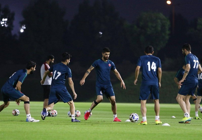 برگزاری آخرین تمرین پرسپولیس قبل از بازی با النصر