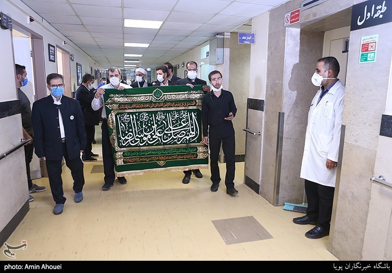 حضور خادم‌یاران آستان قدس در بیمارستان امام حسین(ع)