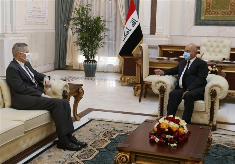 عراق|دیدار سفیر آمریکا با برهم صالح و آرزوی وی درباره ترامپ