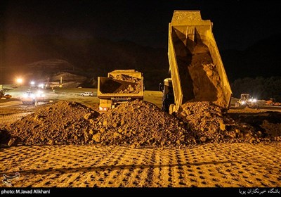 خاکبرداری از معدن خاک رس جهت استفاده در بدن سد نرماب در استان گلستان