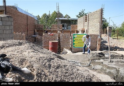 ساخت خانه در مناطق سیل زده از دیگر فعالیت‌های قرارگاه خاتم در استان گلستان است
