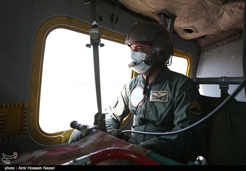 روایت تصویری تسنیم از عملیات امداد هوایی برای نجات جان یک فرد از مارگزیدگی در قزوین