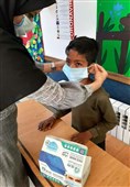 توزیع 15 هزار ماسک اهدایی مردم، بین کودکان کار