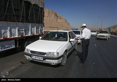 اجرای طرح منع عبور ومرور در پلیس راه اصفهان -شیراز