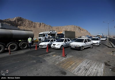 اجرای طرح منع عبور ومرور در پلیس راه اصفهان -شیراز