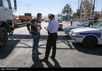 اجرای طرح منع عبور ومرور در پلیس راه اصفهان -شیراز