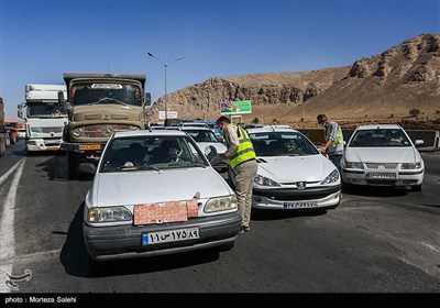 اجرای طرح منع عبور ومرور در پلیس راه اصفهان -شیراز