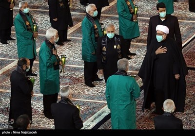 مشہد مقدس: شہادت امام رضا علیہ السلام کی مناسبت سے حرم مطہر میں عزاداری کی تصویری رپورٹ
