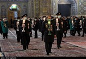 مراسم شام غریبان شهادت حضرت رضا (ع) در حرم رضوی برگزار شد