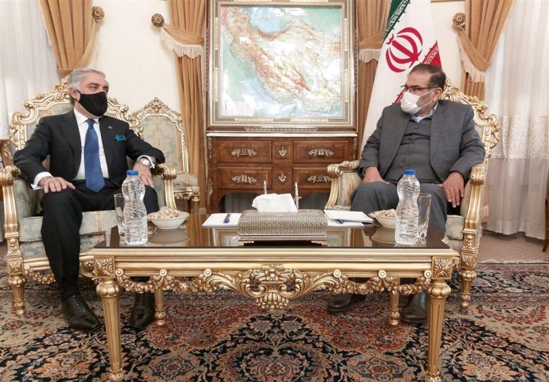 افغان رہنما عبداللہ عبداللہ کی علی شمخانی سے ملاقات/ دوطرفہ تعلقات پر تبادلہ خیال