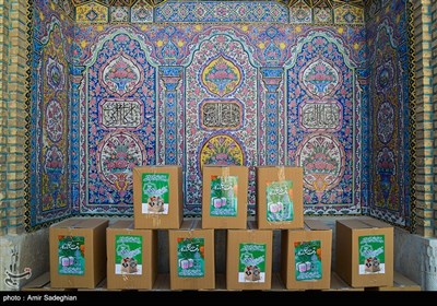 توزیع 1500 بسته معیشتی از محل موقوفه مسجد نصیرالملک