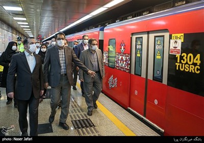 بازدید مسعود شفیعی رییس سازمان مدیریت و برنامه ریزی استان تهران از متروی تهران 
