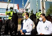 مشہد مقدس: گھڑسوار پولیس اہلکاروں کی شاندار پریڈ