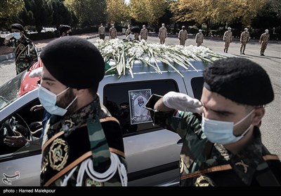 تشییع پیکر شهید مدافع سلامت ارتش سرهنگ مرتضی خوشوقت