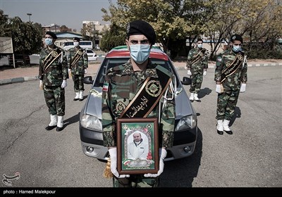 مراسم تشییع پیکر شهید مدافع سلامت ارتش سرهنگ مرتضی خوشوقت
