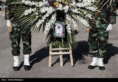 مراسم تشییع پیکر شهید مدافع سلامت ارتش سرهنگ مرتضی خوشوقت