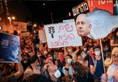 تظاهرات ده‌ها هزار صهیونیست در اراضی اشغالی ضد نتانیاهو