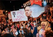 رژیم اسرائیل|ازسرگیری تظاهرات علیه نتانیاهو در هزار نقطه و درخواست برای کناره‌گیری وی