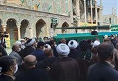 تشییع پیکر آیتالله فاضلیان در حرم حضرت معصومه(س) / انتقال پیکر برای خاکسپاری به مشهد