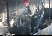 آتش سوزی برج 9 طبقه در کرمانشاه/ حادثه خسارت جانی نداشت