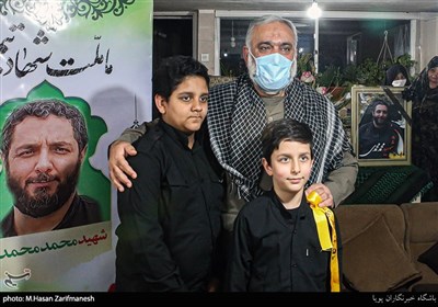 دیدار سردار نقدی با خانواده شهید محمدی