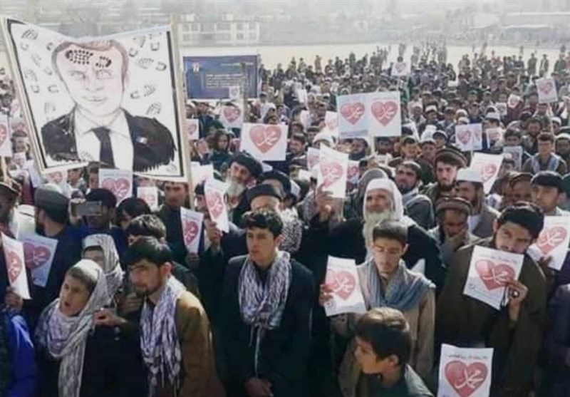 طنین شعار &quot;مرگ بر فرانسه&quot; در تظاهرات مردم افغانستان