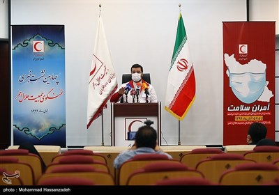 نشست خبری محمد نصیری سخنگوی جمعیت هلال احمر
