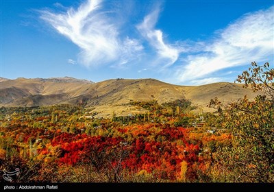 طبیعت پاییزی روستای سیلوار همدان