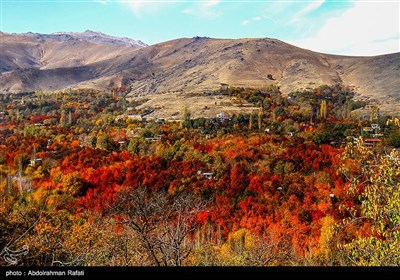 طبیعت پاییزی روستای سیلوار همدان