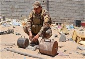 عراق|کشف انبار تسلیحات تروریست‌های داعشی در شمال الرمادی