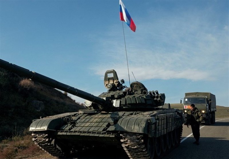 انتقال نیروهای حافظ صلح روسیه به منطقه عملیاتی قره‌ باغ