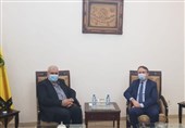لبنان|دیدار فرستاده ماکرون با رئیس فراکسیون پارلمانی حزب الله