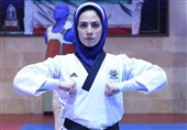 تصویر بانوی محجبه ایرانی روی پوستر مسابقات پومسه قهرمانی جهان + عکس