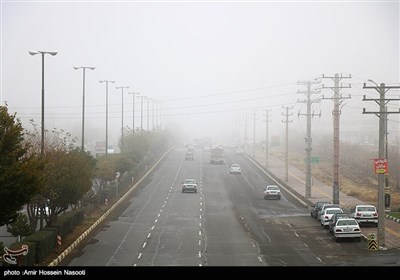 زنجان در مه