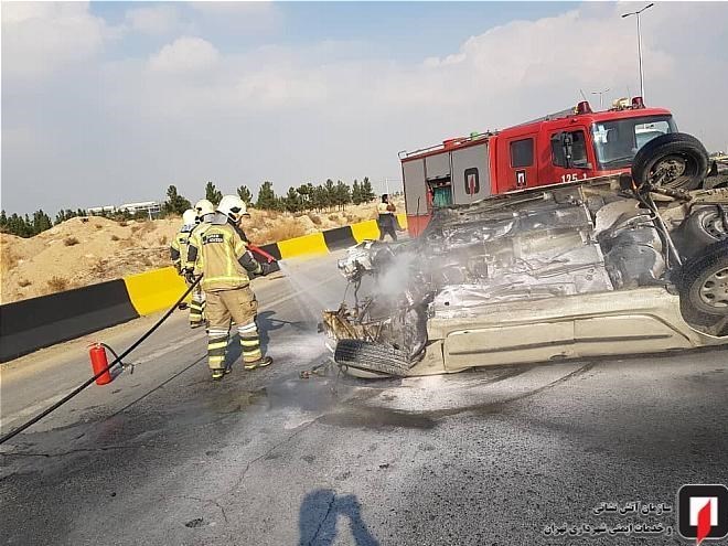 آتش‌نشانی , سازمان آتش‌نشانی تهران , آتش‌سوزی , پلیس راهور | پلیس راهنمایی و رانندگی , حوادث جاده‌ای , 