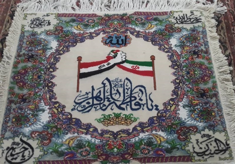برای نخستین بار در جهان تابلوفرش ریزبافت «دوستی ایران و عراق» در خوی بافته شد