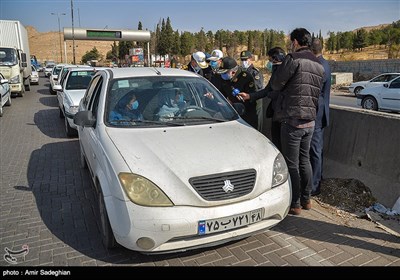کنترل مبادی ورودی شهرهای با وضعیت قرمز - شیراز