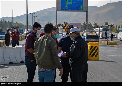 کنترل مبادی ورودی شهرهای با وضعیت قرمز - شیراز