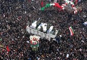 رویترز تختار صورة من مراسم تشییع جثمان الشهید الجنرال سلیمانی ضمن أفضل صور عام 2020
